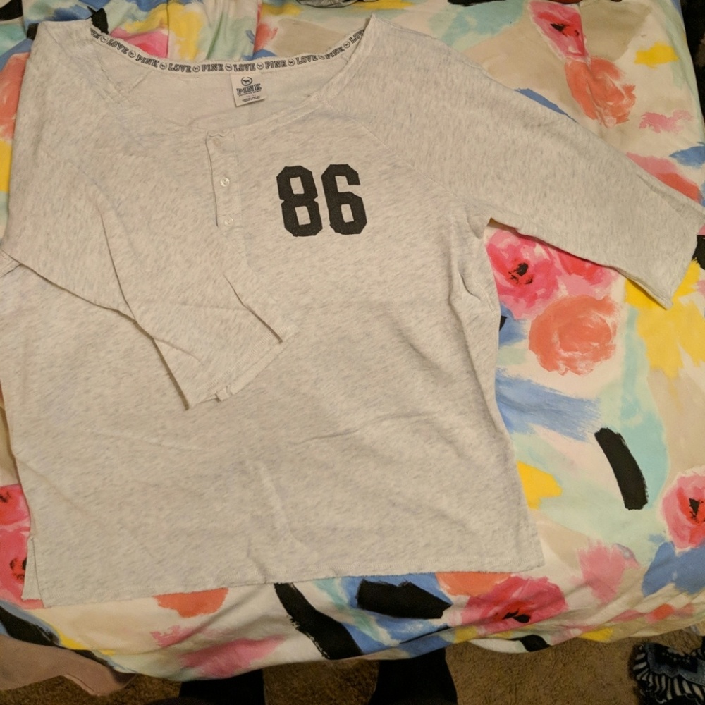 Victoria's Secret PINK 3/4 button up
